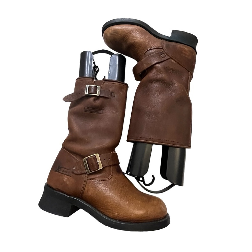 Xelement Boots - Brown Oil-tanned Leather, men US size 9